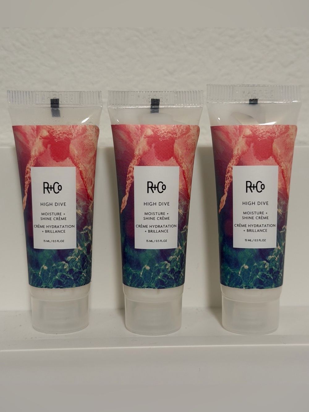 R+Co High Dive Moisture + Shine Hair Crème Travel Set (3 Pack)
